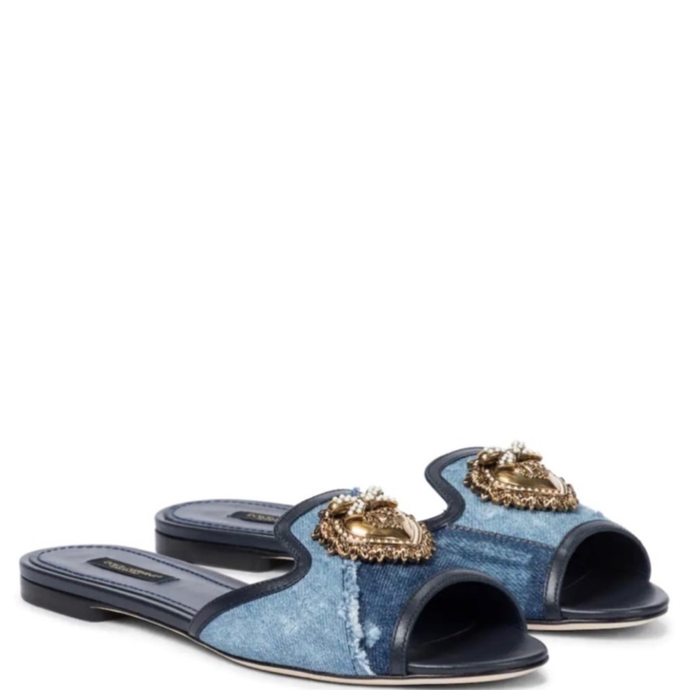Denim Dolce Gabbana Devotion Sandal
